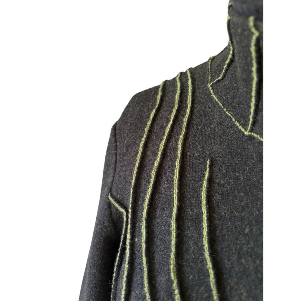 Icelandic Design Hepburn Wool Jacket Size S Green Button Front - Picture 14 of 14
